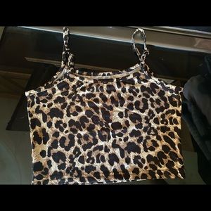 Leopard print tank top